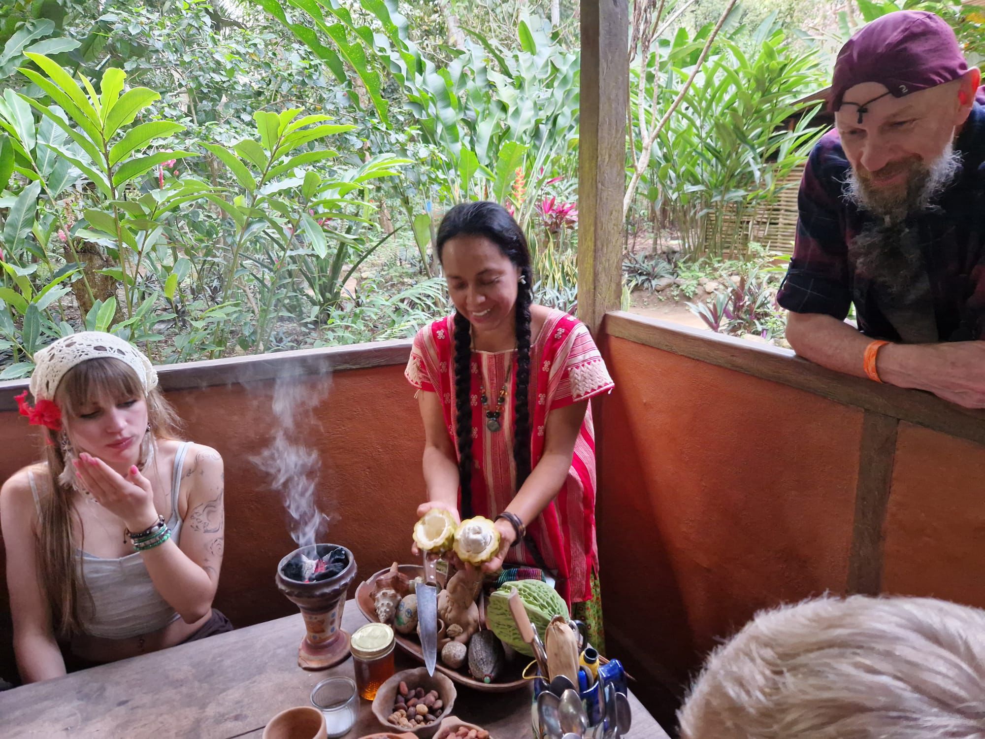 Comida orgánica de la selva — desayuno, comida y cena en La Ventana Palenque